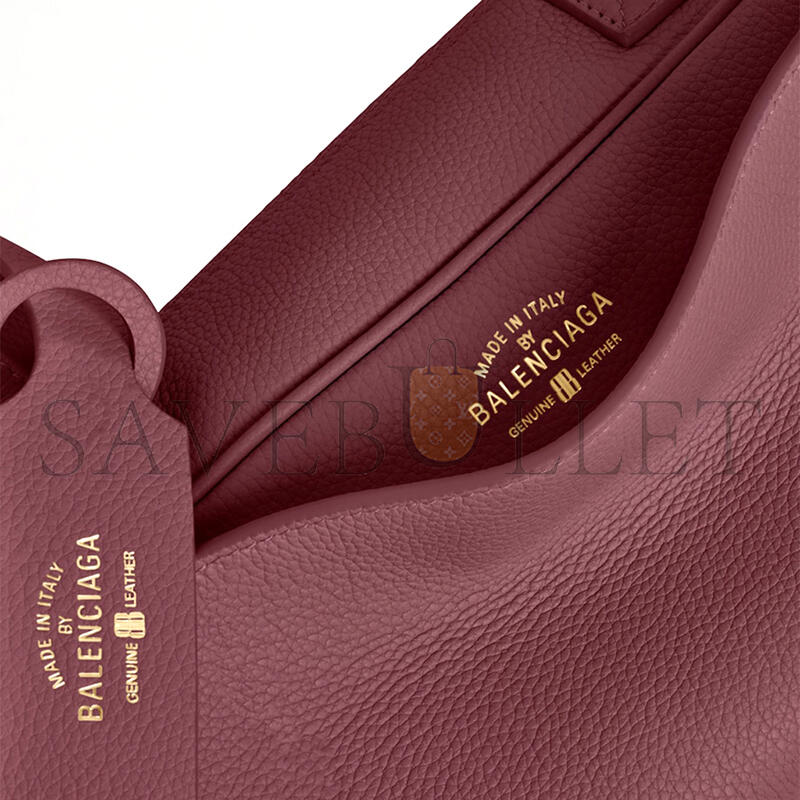 Ba1en*iaga small leather carrie bowling top-handle bag 8329202 (31*12*12cm)
